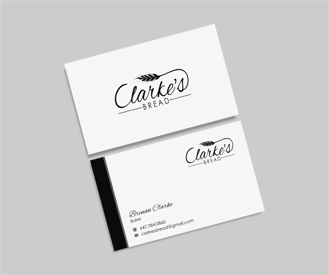 Business Card Design by INDIAN_Ashok for Clarke's Bread | Design #10721423