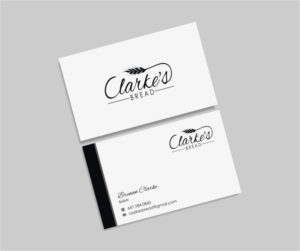 Business Card Design by INDIAN_Ashok for Clarke's Bread | Design: #10721423
