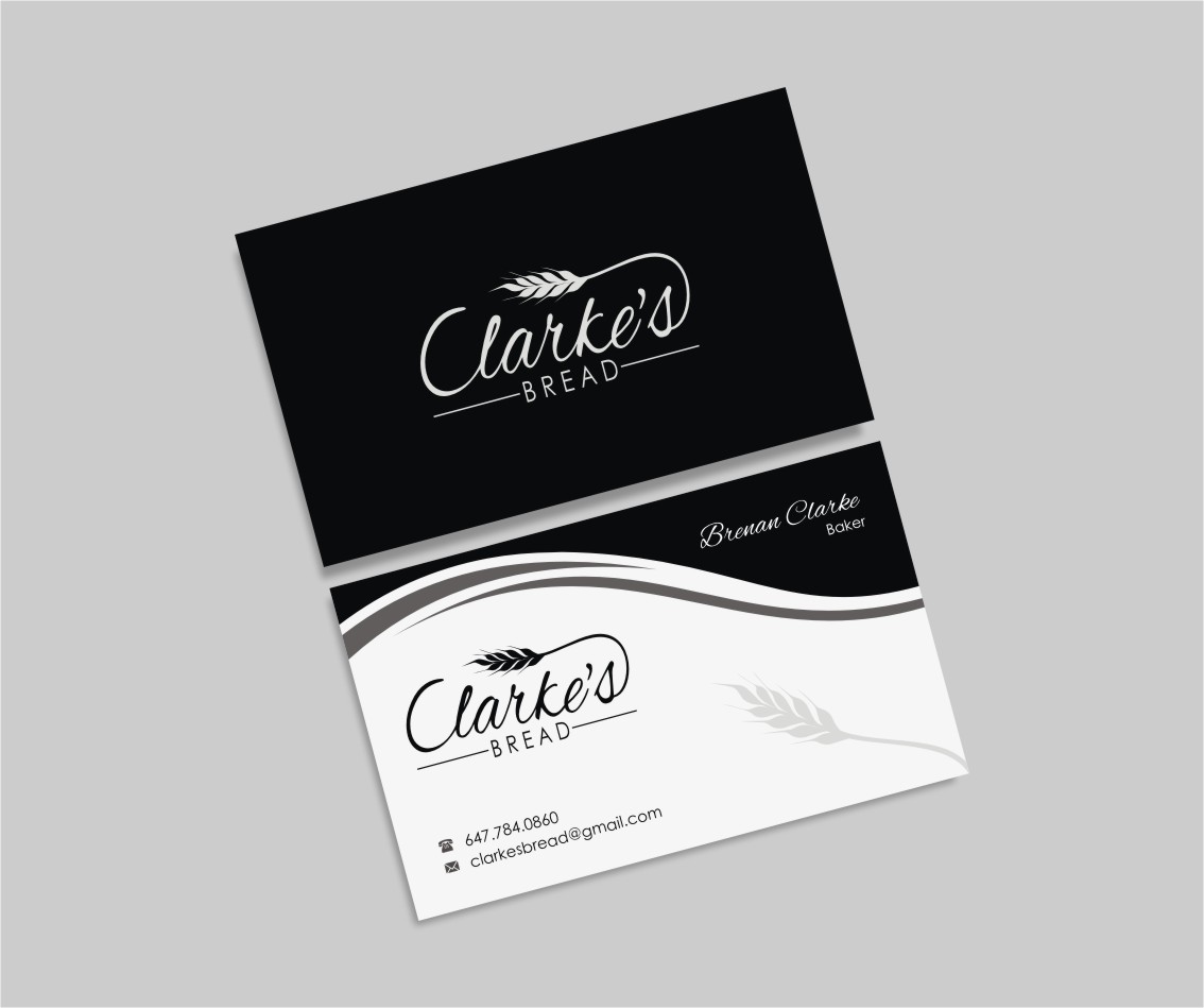 Business Card Design by INDIAN_Ashok for Clarke's Bread | Design #10721424