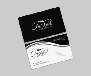 Business Card Design by INDIAN_Ashok for Clarke's Bread | Design: #10721424