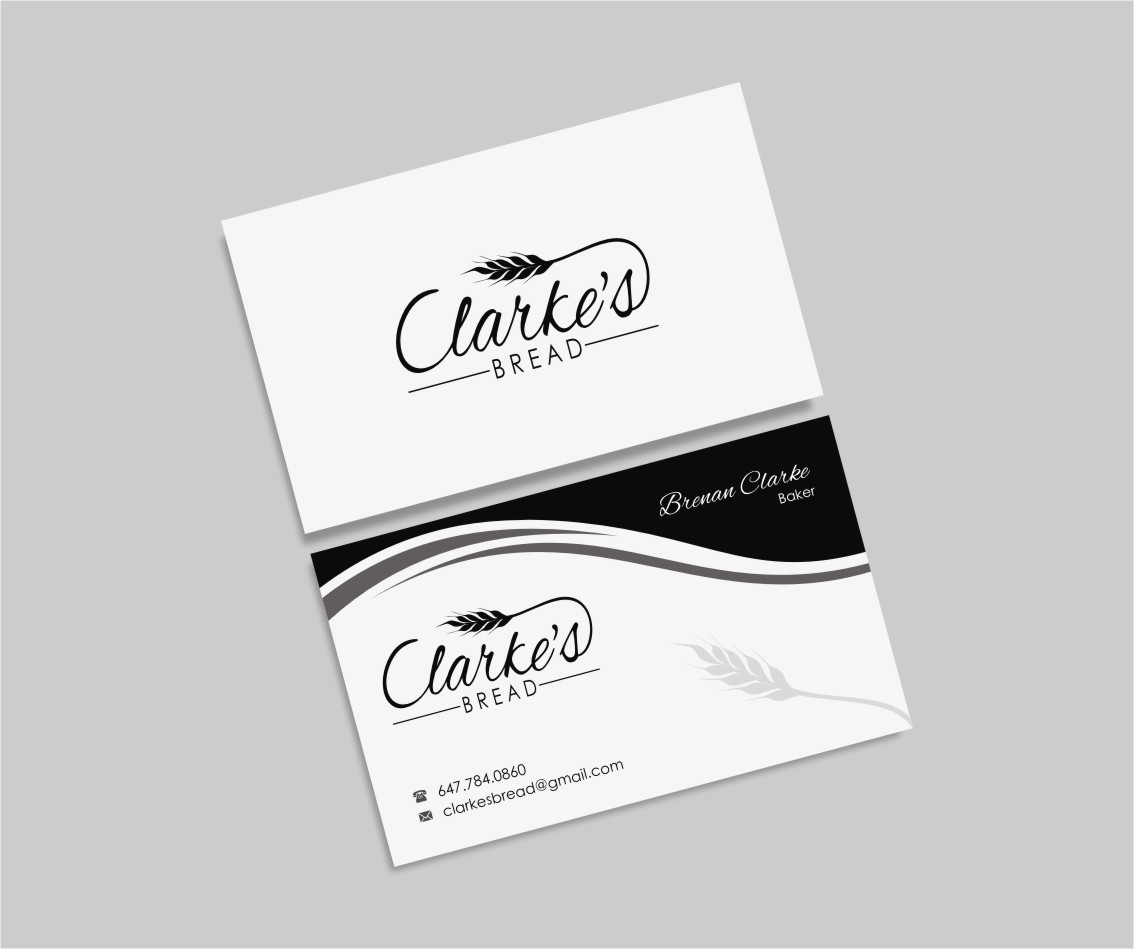 Business Card Design by INDIAN_Ashok for Clarke's Bread | Design #10721425