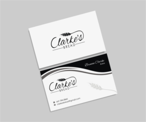 Business Card Design by INDIAN_Ashok for Clarke's Bread | Design: #10721425