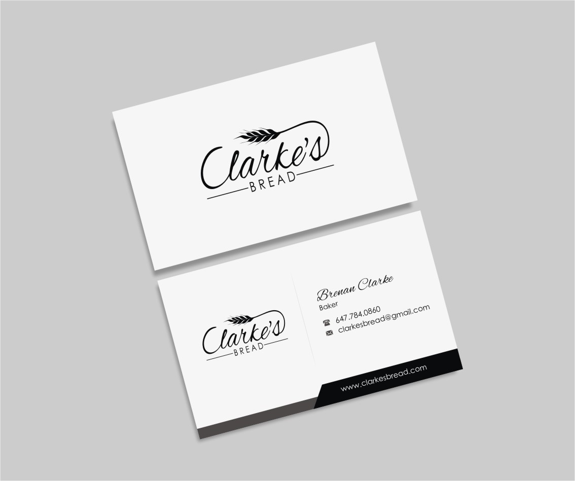 Diseño de Tarjeta de Presentación por INDIAN_Ashok para Clarke's Bread | Diseño #10721427