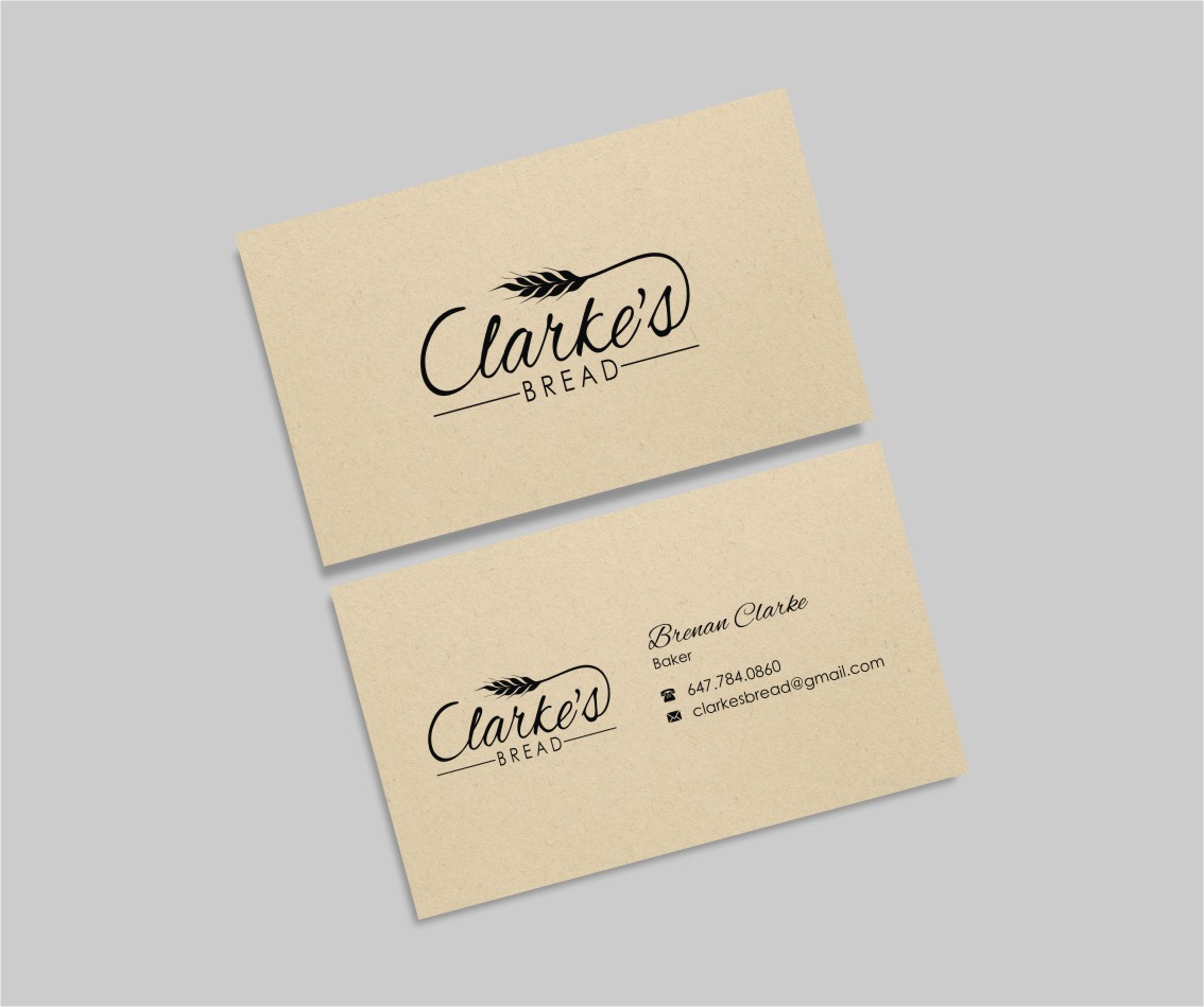 Diseño de Tarjeta de Presentación por INDIAN_Ashok para Clarke's Bread | Diseño #10721428