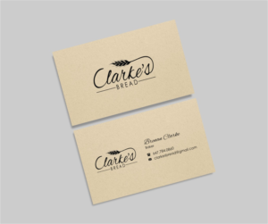 Business Card Design by INDIAN_Ashok for Clarke's Bread | Design: #10721428