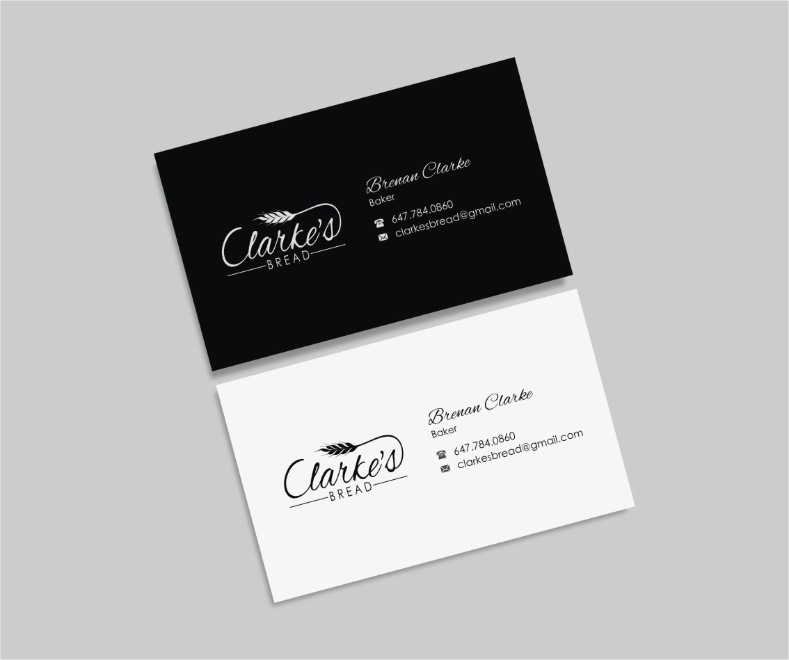 Diseño de Tarjeta de Presentación por INDIAN_Ashok para Clarke's Bread | Diseño #10721429
