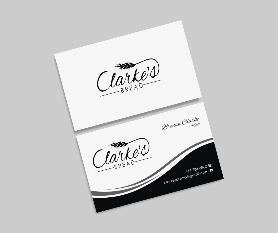 Diseño de Tarjeta de Presentación por INDIAN_Ashok para Clarke's Bread | Diseño #10721430