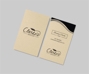 Business Card Design by INDIAN_Ashok for Clarke's Bread | Design: #10721431
