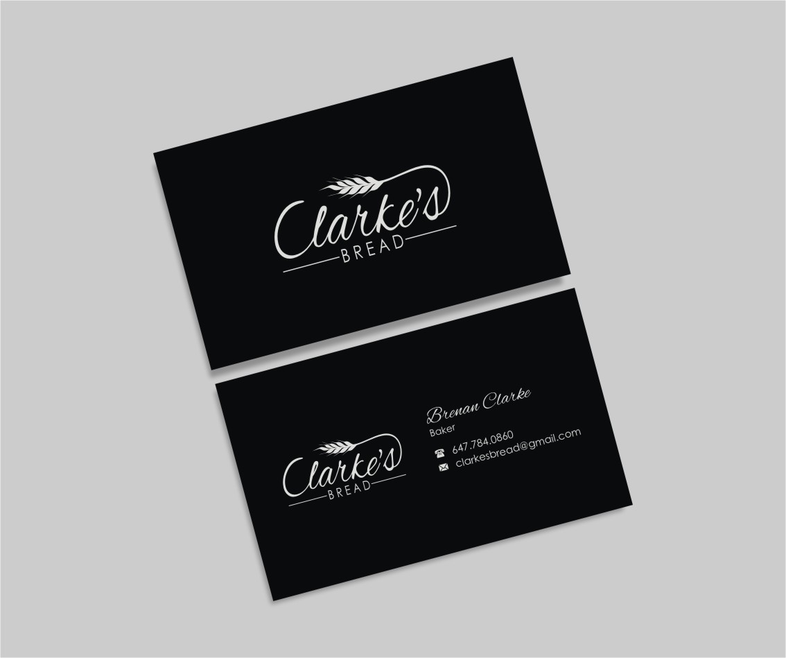 Diseño de Tarjeta de Presentación por INDIAN_Ashok para Clarke's Bread | Diseño #10721433