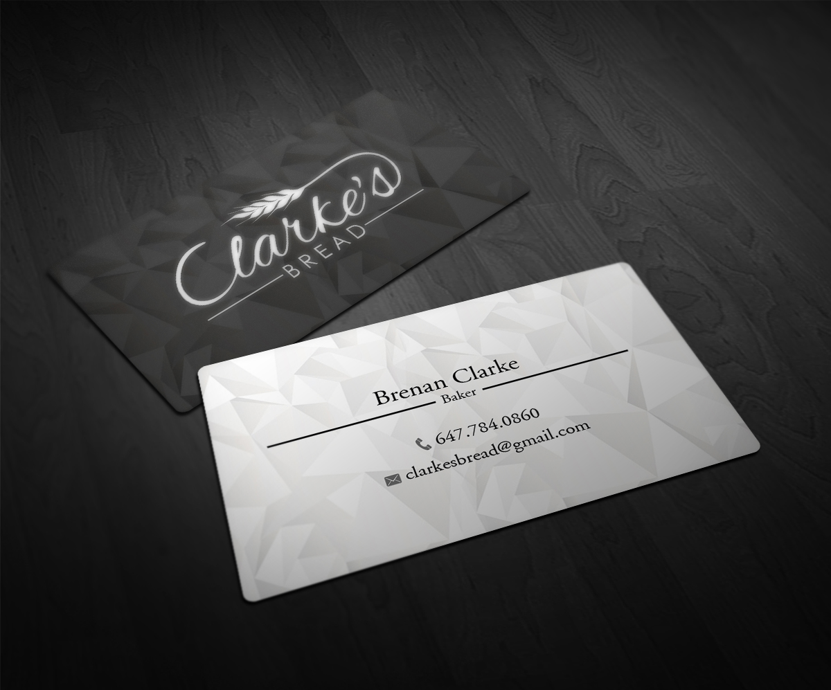 Business Card Design by Pointless Pixels India for Clarke's Bread | Design #10717247