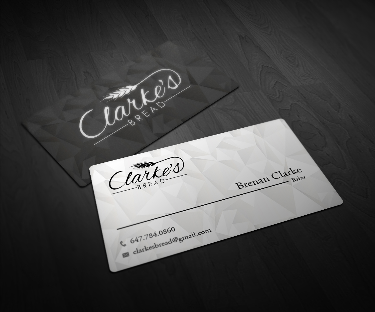 Diseño de Tarjeta de Presentación por Pointless Pixels India para Clarke's Bread | Diseño #10717950
