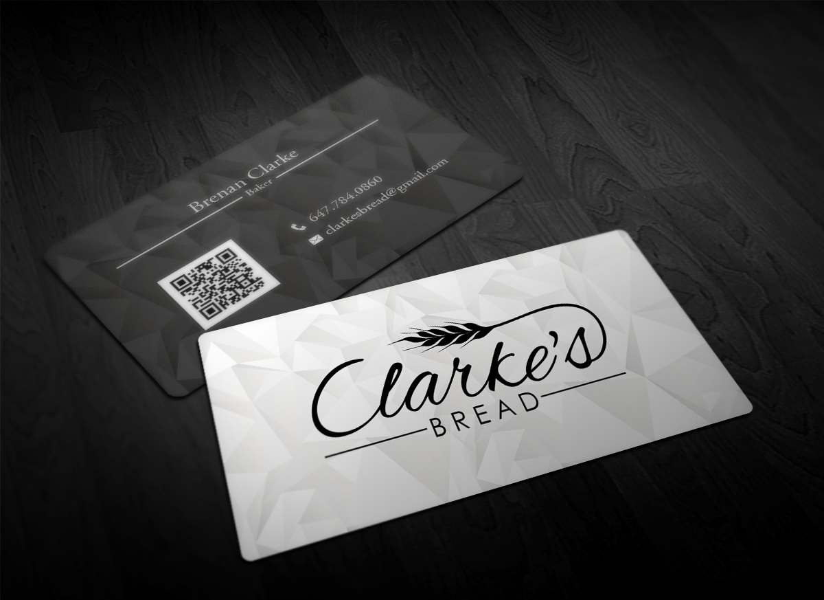 Diseño de Tarjeta de Presentación por Pointless Pixels India para Clarke's Bread | Diseño #10718508