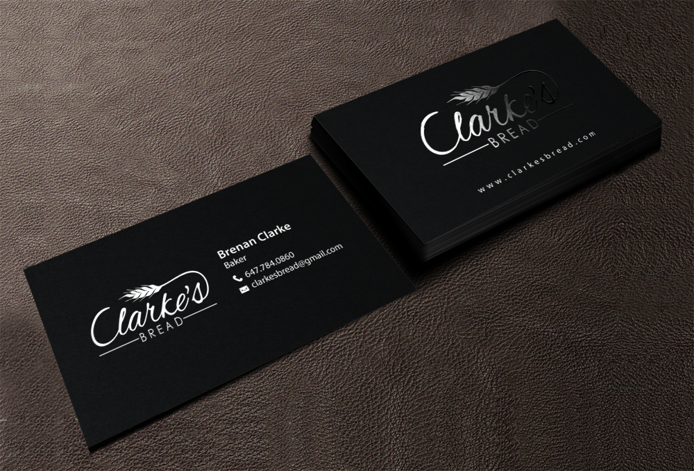 Diseño de Tarjeta de Presentación por chandrayaan.creative para Clarke's Bread | Diseño #10720387
