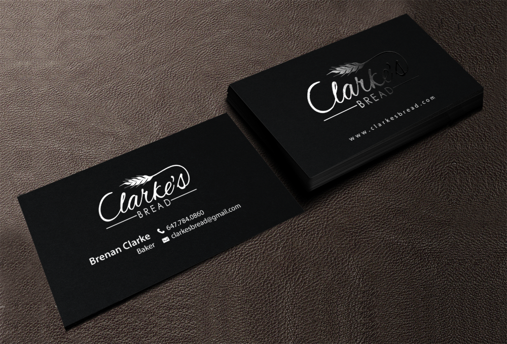 Diseño de Tarjeta de Presentación por chandrayaan.creative para Clarke's Bread | Diseño #10720389