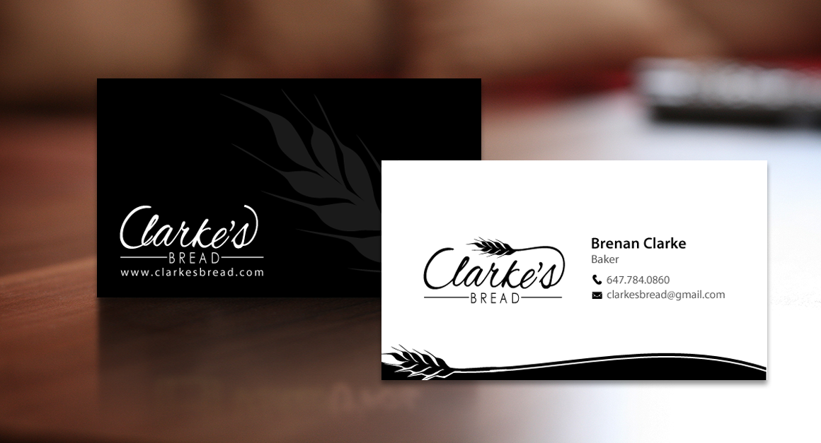 Business Card Design by chandrayaan.creative for Clarke's Bread | Design #10723334