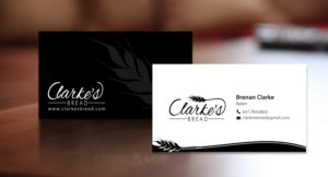 Business Card Design by chandrayaan.creative for Clarke's Bread | Design: #10723334