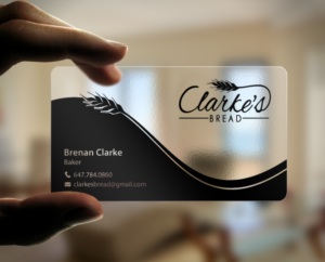 Business Card Design by chandrayaan.creative for Clarke's Bread | Design: #10723345