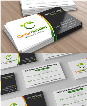 Nutritionist Business Card Design | Business Card Design by JAKUART