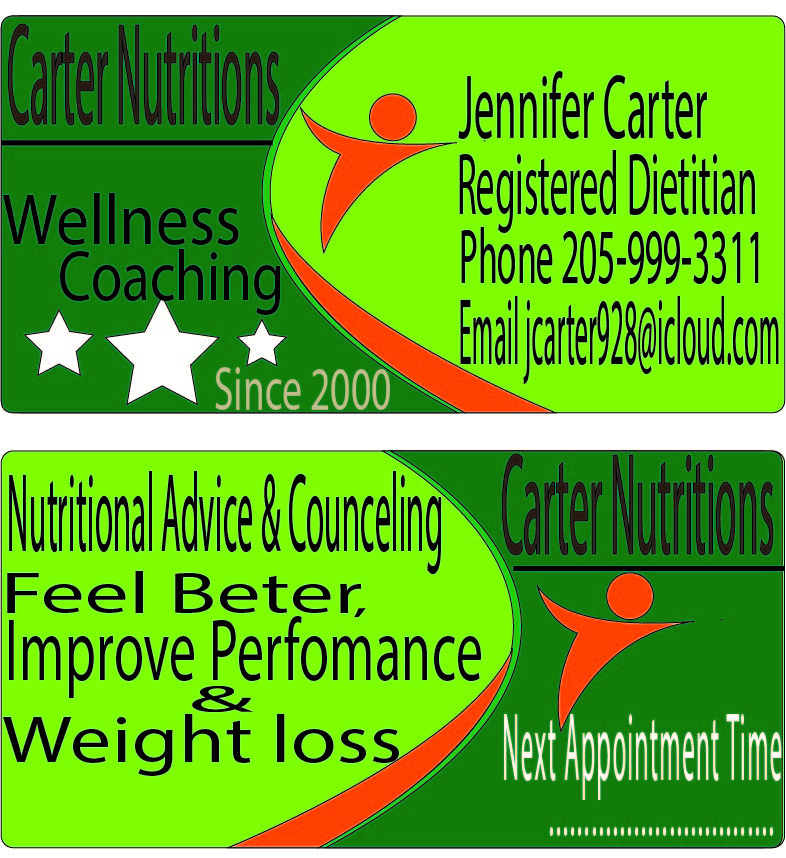 Diseño de Tarjeta de Presentación por arrowdesigners para Carter Nutrition | Diseño #2250620