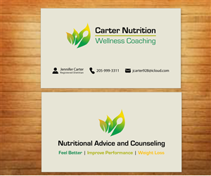 Visitenkarten-Design von Fadzli Razali für Carter Nutrition | Design: #2258627