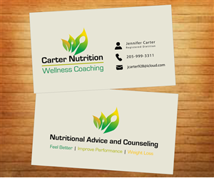 Visitenkarten-Design von Fadzli Razali für Carter Nutrition | Design: #2258629