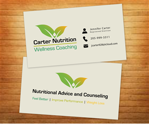 Visitenkarten-Design von Fadzli Razali für Carter Nutrition | Design: #2258633