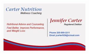 Business Card Design by iqbal for Carter Nutrition | Design: #2251569