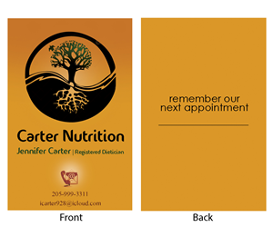 Business Card Design by Gautami Hazra for Carter Nutrition | Design: #2249901