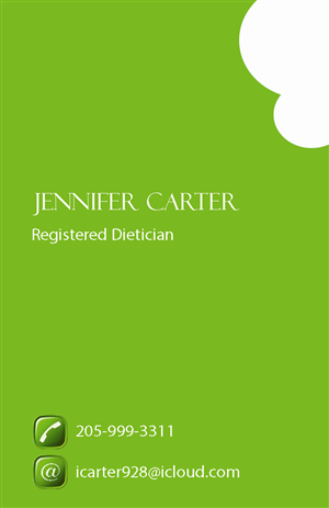 Design de Carte de Visite par Gautami Hazra pour Carter Nutrition | Design #2249931