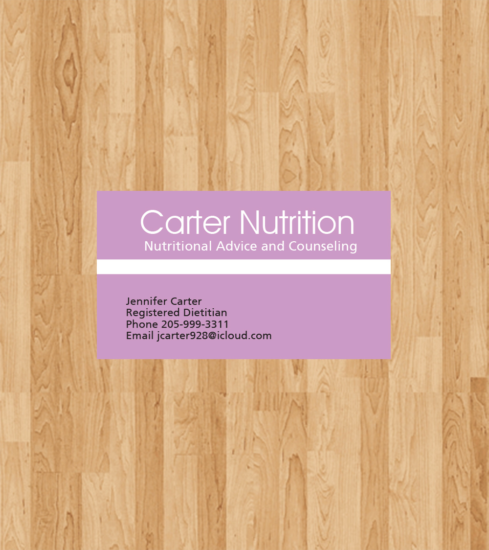 Design de Carte de Visite par Priyo Subarkah pour Carter Nutrition | Design #2241236