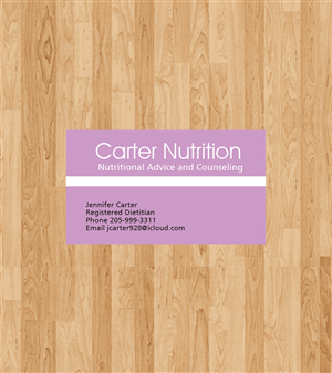 Design de Carte de Visite par Priyo Subarkah pour Carter Nutrition | Design #2241236