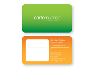 Nutritionist Business Card Design | Design de Carte de Visite par bluejet