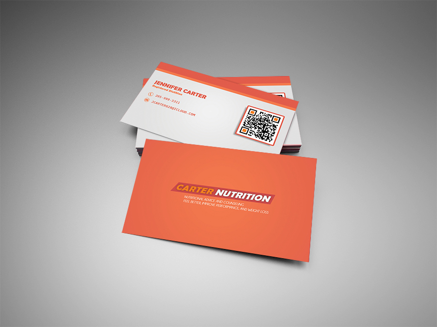 Design de Carte de Visite par J.B designer pour Carter Nutrition | Design #2251242
