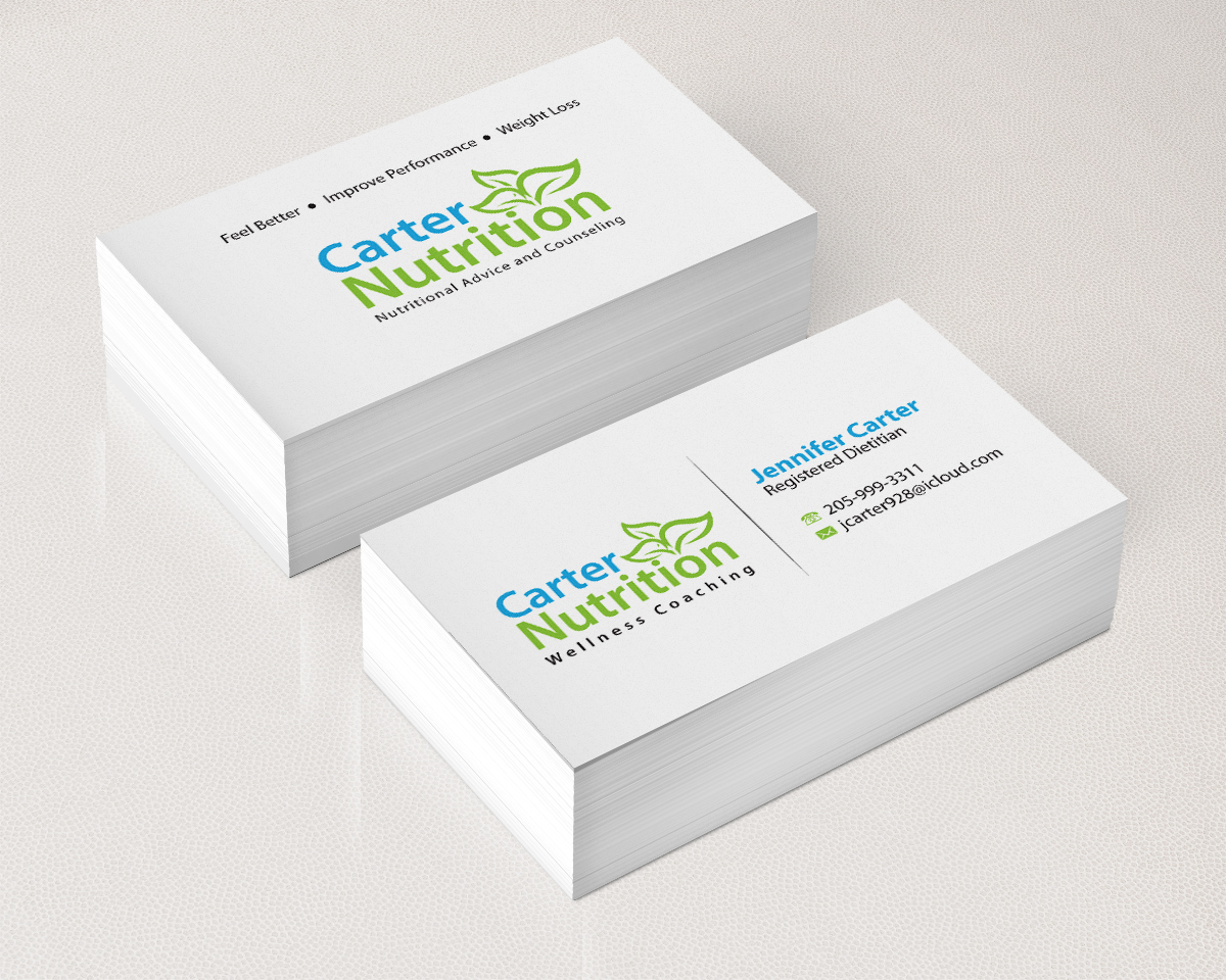 Diseño de Tarjeta de Presentación por navacreative para Carter Nutrition | Diseño #2238371