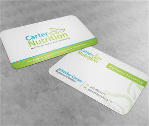 Design de Carte de Visite par navacreative pour Carter Nutrition | Design #2238845