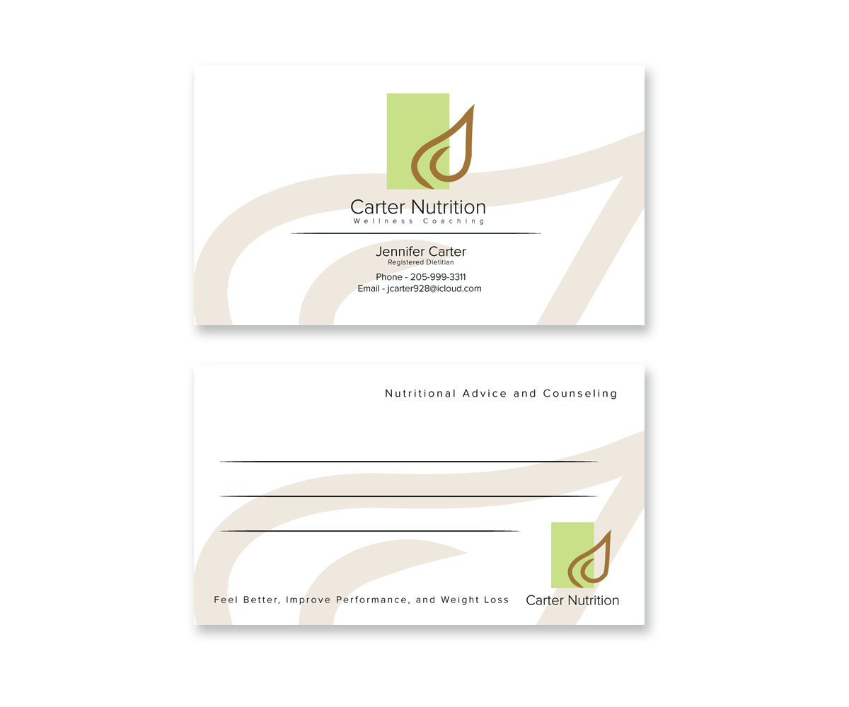 Business Card Design by Sandaru for Carter Nutrition | Design #2240551