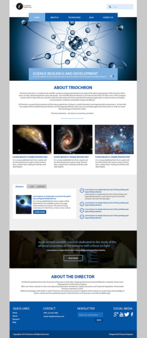 Web Design by primarydesigner2k9 for this project | Design #10713760