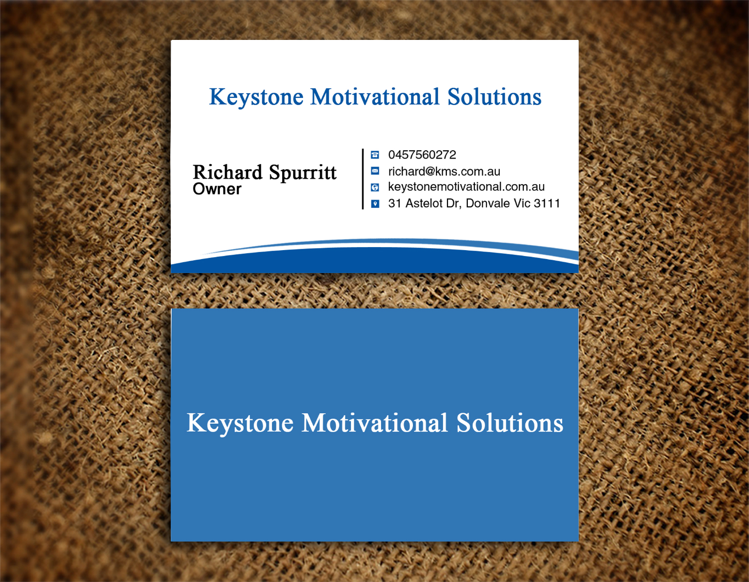 Design de Carte de Visite par Lanka Ama pour Keystone Motivational Solutions | Design #10719699