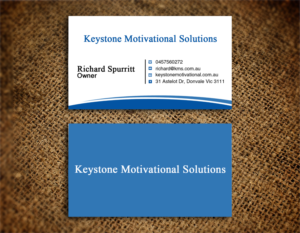 Business Card Design by Lanka Ama for Keystone Motivational Solutions | Design: #10719699