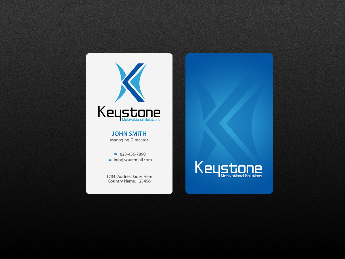 Business Card Design by Creations Box 2015 for Keystone Motivational Solutions | Design #10735265