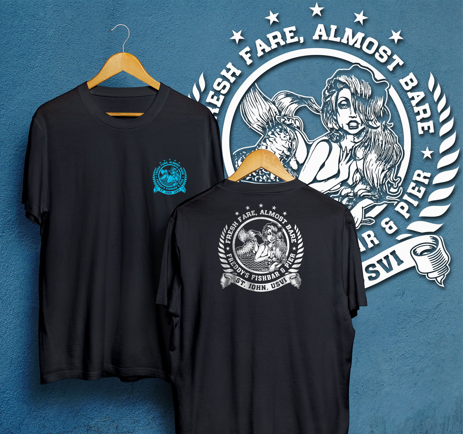 Diseño de Camiseta por 99.degree para Freddy's Fish Bar & Pier | Diseño #11336029