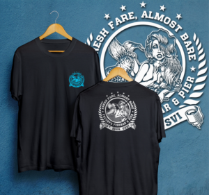 Freddy's Fish Bar & Pier (beach/bar themed logo for Caribbean restaurant) | T-Shirt-Design von 99.degree