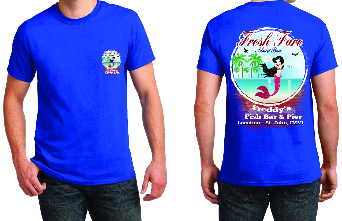 T-shirt Design by SAI DESIGNS for Freddy's Fish Bar & Pier | Design #11344384