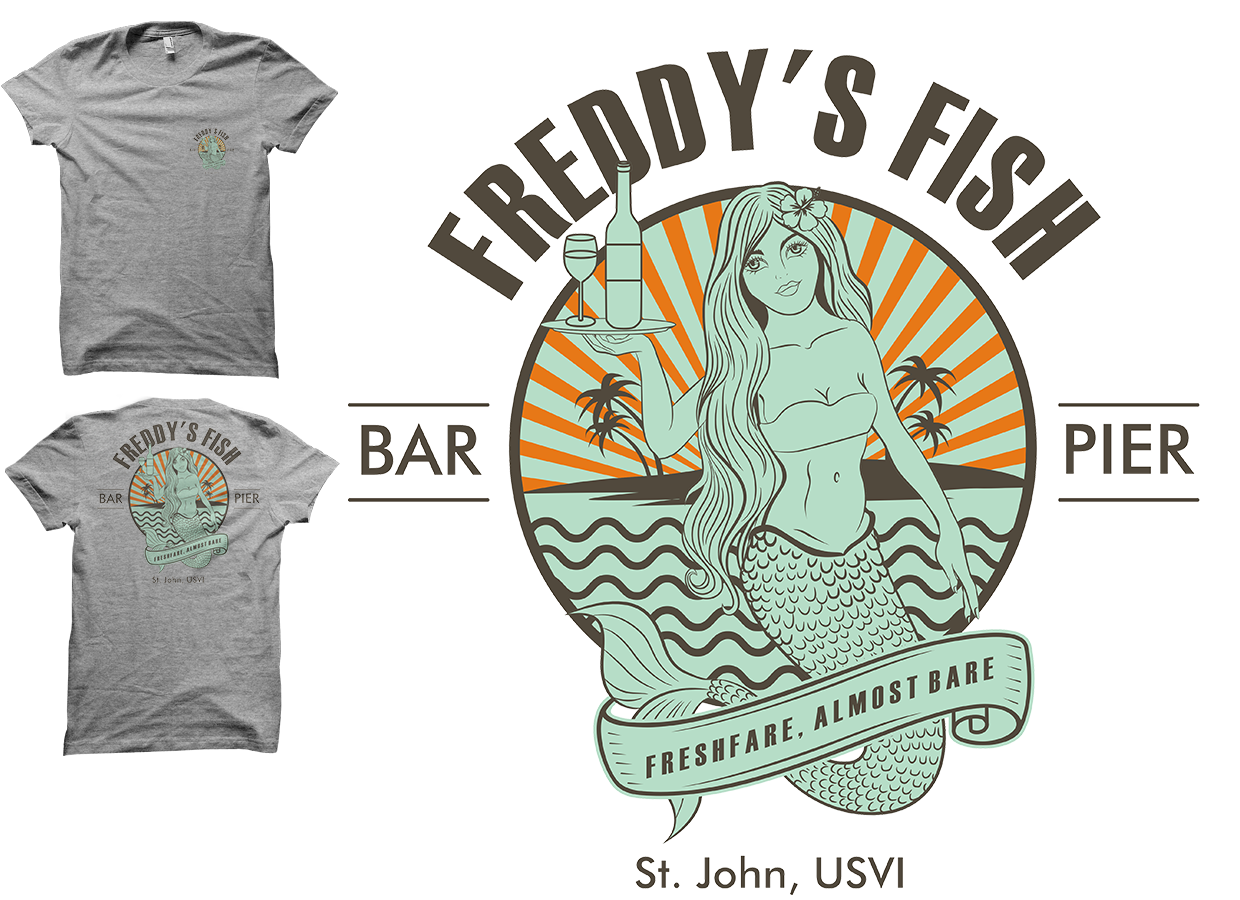 T-shirt Design by a.o.d for Freddy's Fish Bar & Pier | Design #11329920