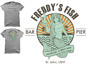 T-shirt Design by a.o.d for Freddy's Fish Bar & Pier | Design: #11329920