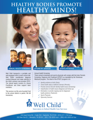 Flyer Design by Jackie Morrison for Wellchild | Design: #10723598