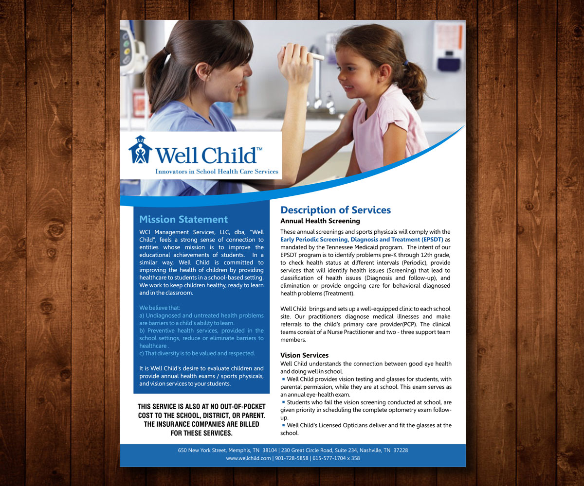 Flyer Design by Designers Hub for Wellchild | Design #10724695