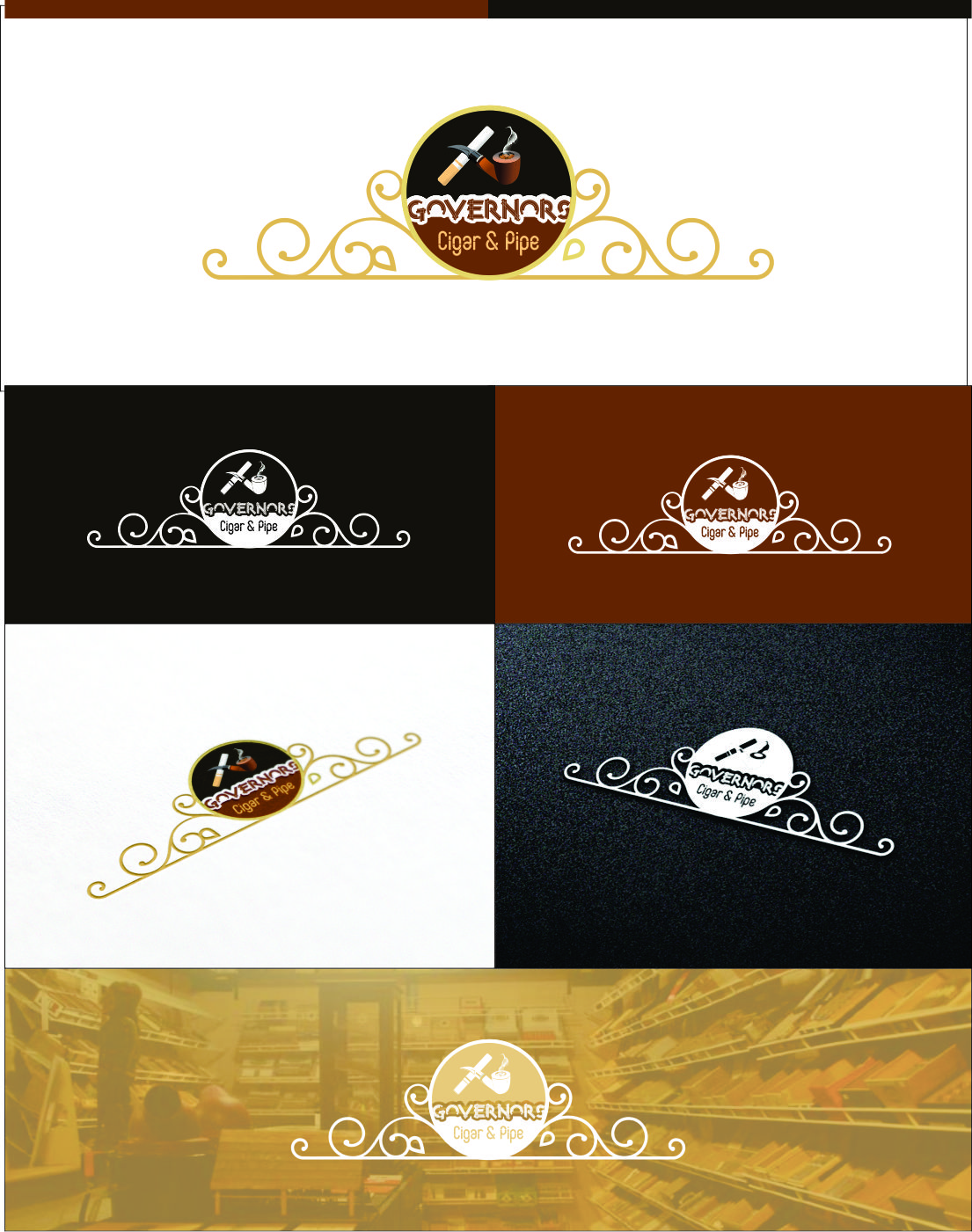 Diseño de Logo por DG para Governors Cigar and Pipe | Diseño #10722350