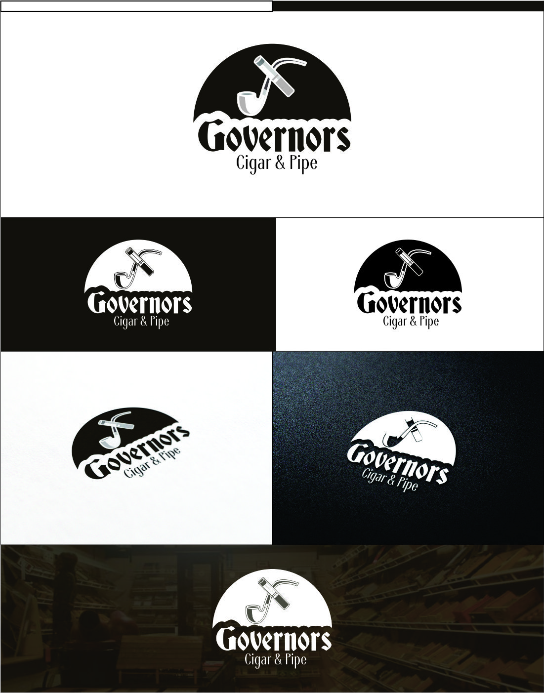 Logo Design by DG for Governors Cigar and Pipe | Design #10722351