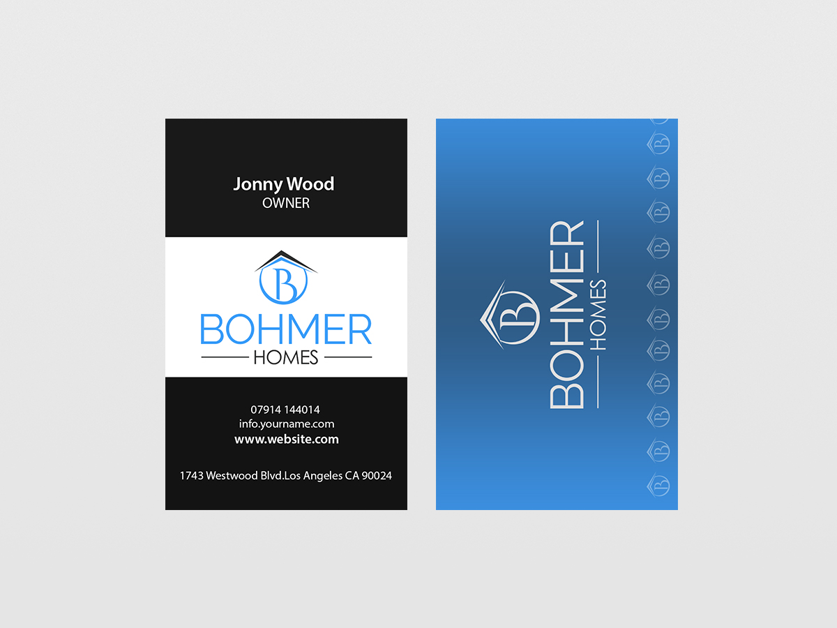 Card Design by Creations Box 2015 for Bohmer Homes and Renovations  | Design #12475769